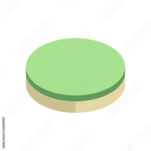 Block paving vector icon or brick paving. Architectural material for exterior. Construction or lay on ground at outdoor to create road, street, pavement, sidewalk, floor, path, footpath and walkway.