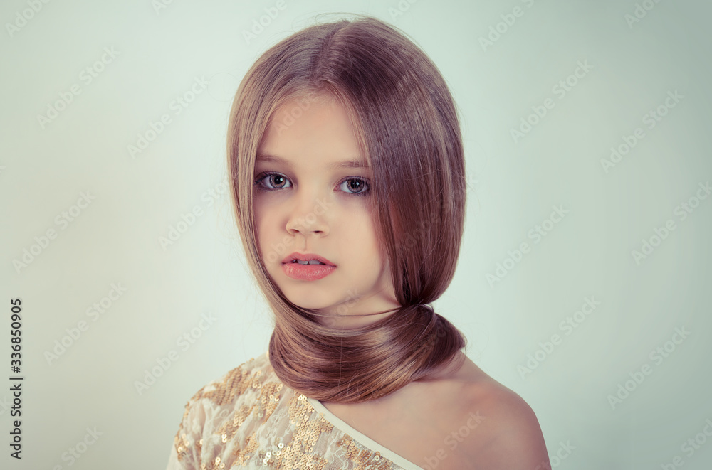 beautiful fashionable kid girl isolated on white green background beautiful fashionable kid girl isolated on white green background