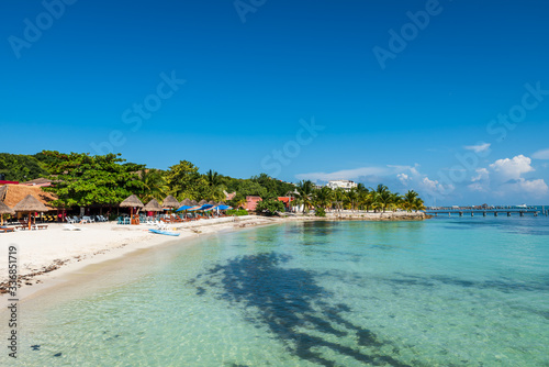 Tropical  seascape of "Playa Indios" in "Isla Mujeres" (Cancùn, Mexico). © Giongi63