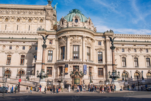 Facade of The Opera or Palace Garnier. Paris, France
