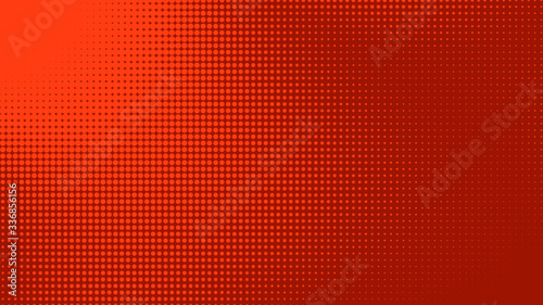 Dots halftone red purple color pattern gradient texture with technology digital background. Dots pop art comics style.