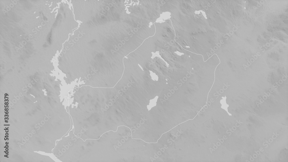 Westmeath, Ireland - outlined. Grayscale Westmeath, Ireland - outlined. Grayscale