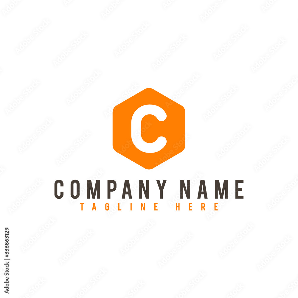 Fototapeta premium Creative Lettering Logo Design, Vector