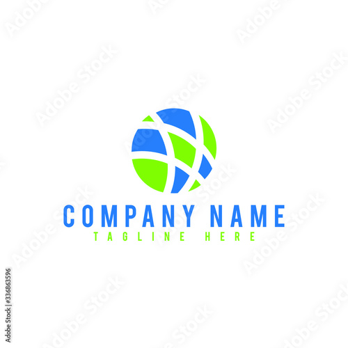 creative globe logo design, vector