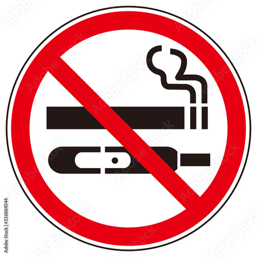 No smoking cigarette sign vector