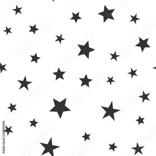 Stars seamless pattern. Vector illustration. Star icons texture background.