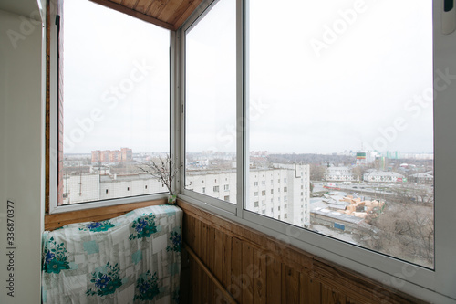 view from the balcony of the apartment building © gluschenkoart