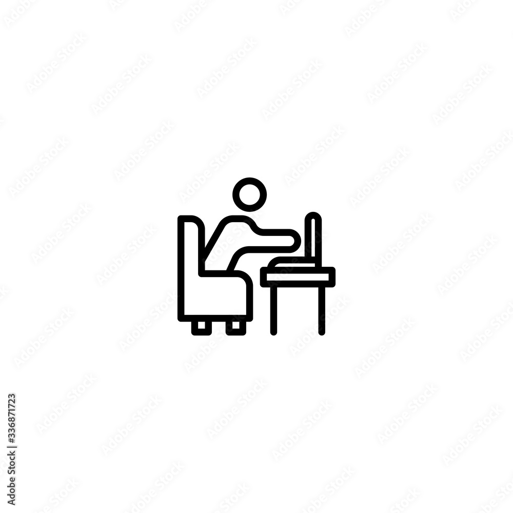 Simple set thin linear icon or logo working online suitable for mobile apps, website, and more.with editable stroke 48x48 pixel perfect on white background Simple set thin linear icon or logo working online suitable for mobile apps, website, and more.with editable stroke 48x48 pixel perfect on white background