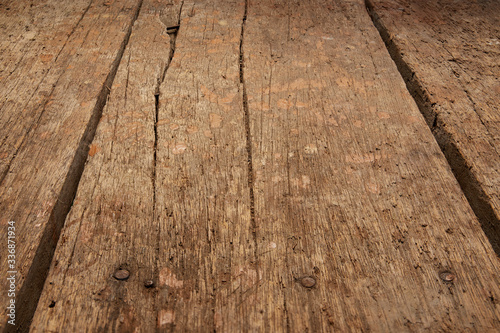 old wooden texture table with nail