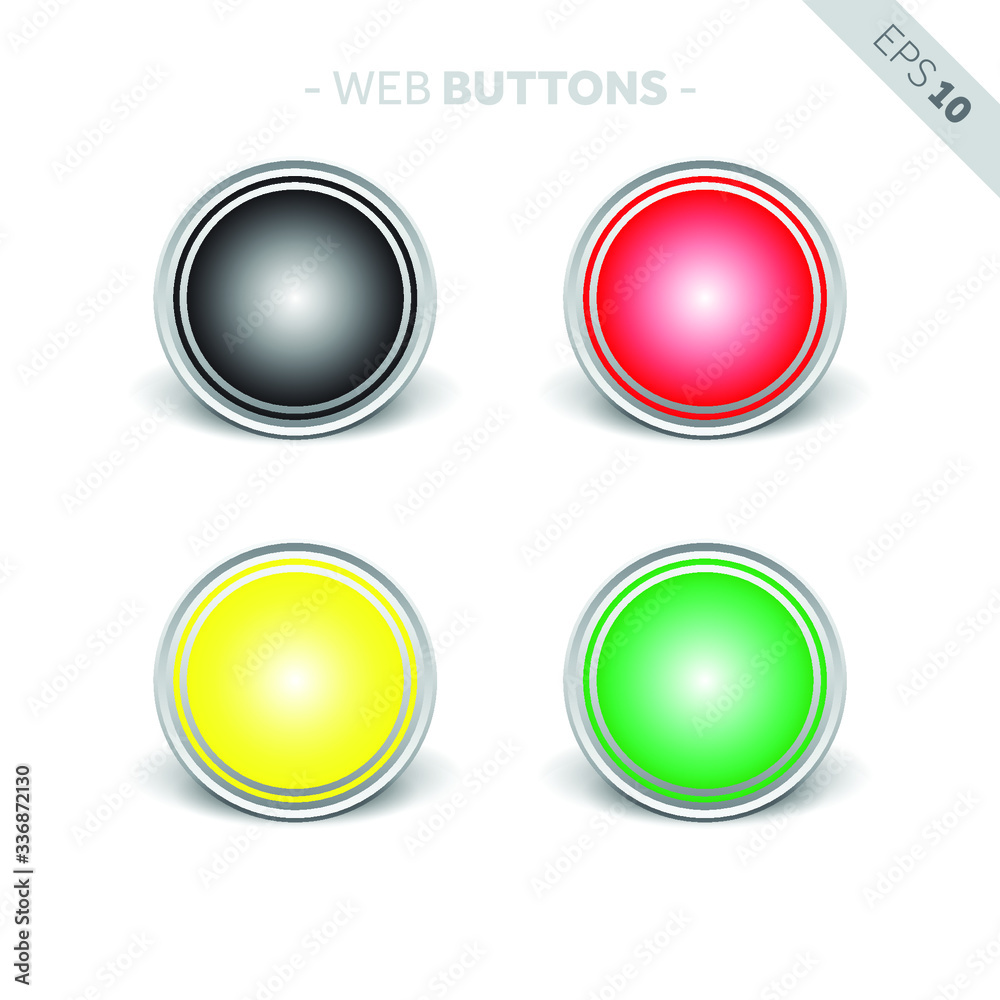 Web Button Icon Illustration, Vector Web Button Icon Illustration, Vector