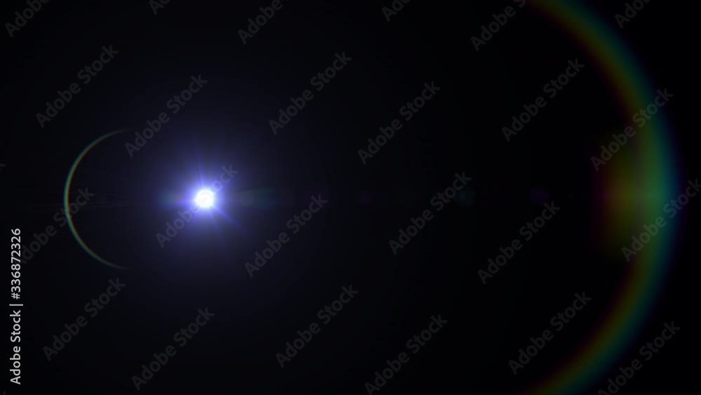 Moving light with lens flare effect isolated on the black background for overlay design or screen blending video editing Moving light with lens flare effect isolated on the black background for overlay design or screen blending video editing