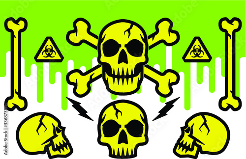 Bio hazard Skull Set