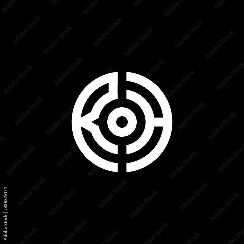 RH monogram logo with abstract circle style and dot in the middle RH monogram logo with abstract circle style and dot in the middle