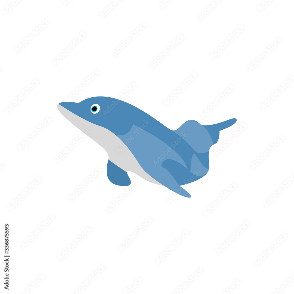 Beautiful dolphin clip art character artwork cartoon