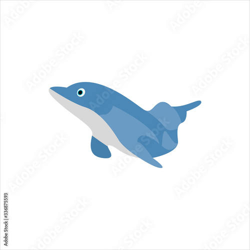 Beautiful dolphin clip art character artwork cartoon