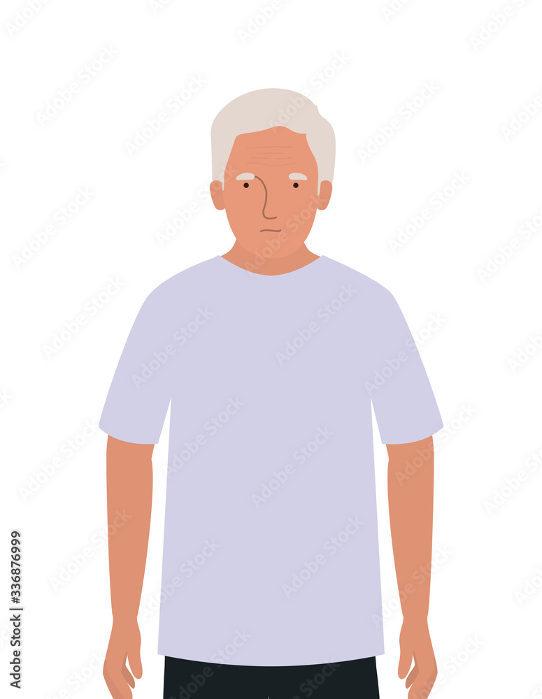 Isolated grandfather avatar vector design