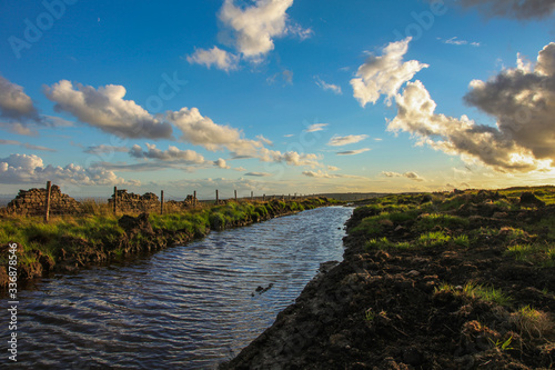 Fires on the Moors, Bolton, England, United Kingdom,  Fire Dams, Moorland