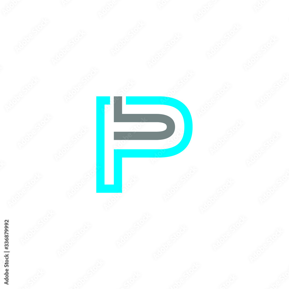 pb letter original monogram logo design pb letter original monogram logo design