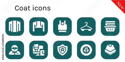 coat icon set