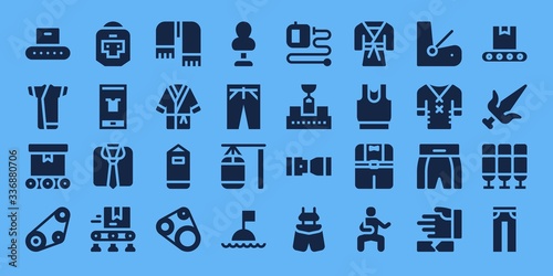 belt icon set