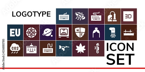 logotype icon set
