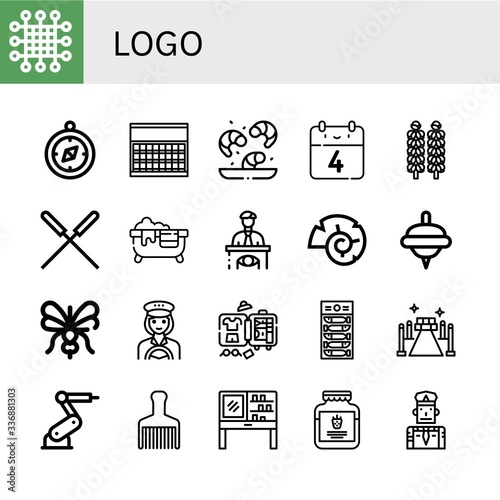 logo simple icons set