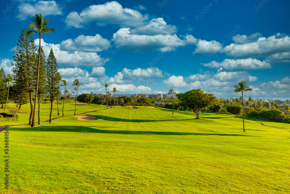 Golf Course in paradise.
