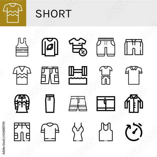 short icon set