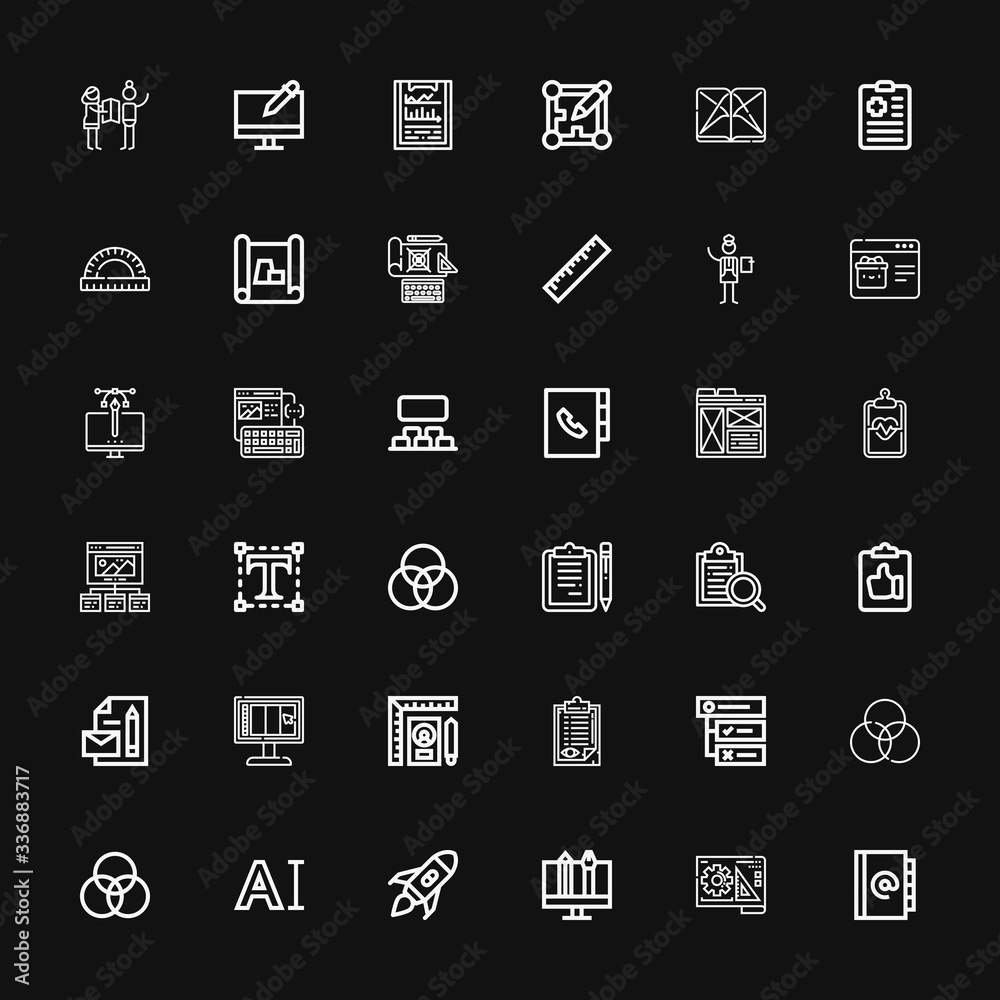 Editable 36 project icons for web and mobile Editable 36 project icons for web and mobile