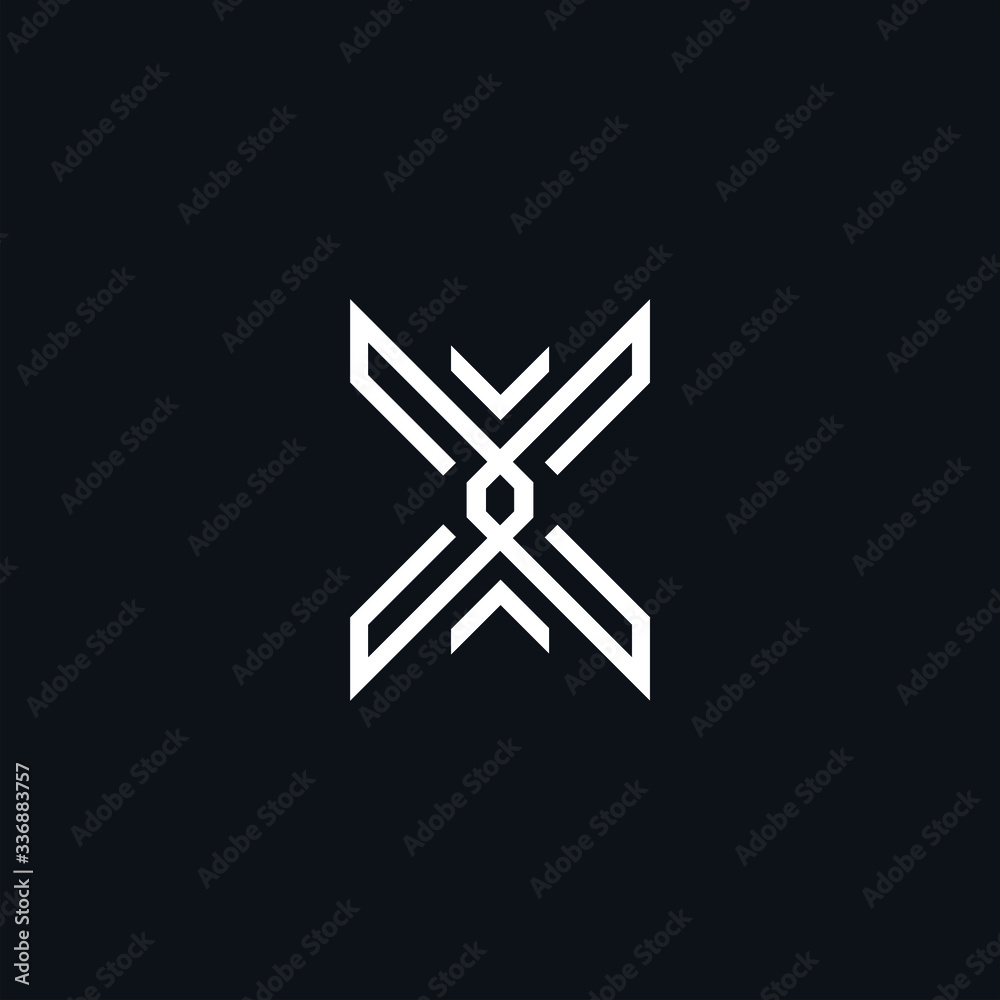 Letter X / initial X logo design abstract  icon vector template download