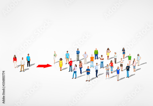 Vászonkép Group of diverse people
