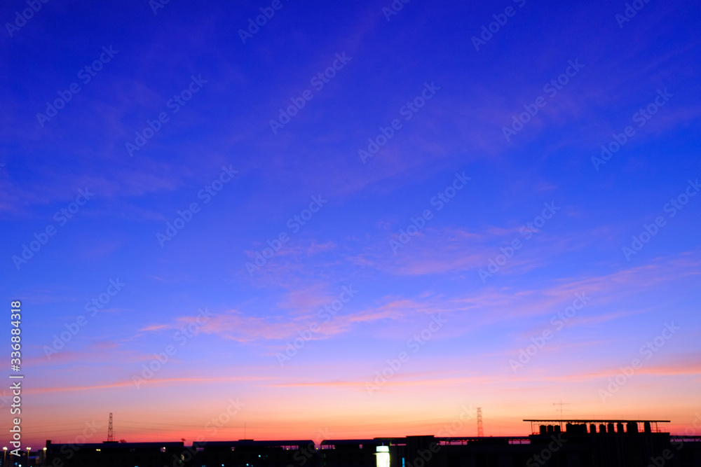 sunset sky shading background from orange to blue sunset sky shading background from orange to blue