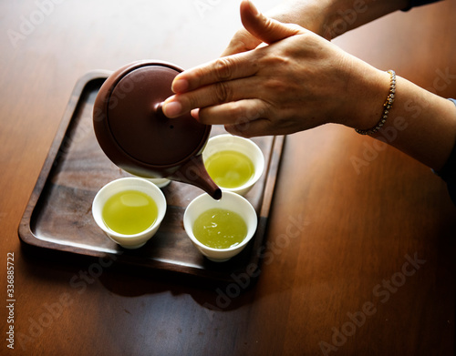 Plakat Pouring tea