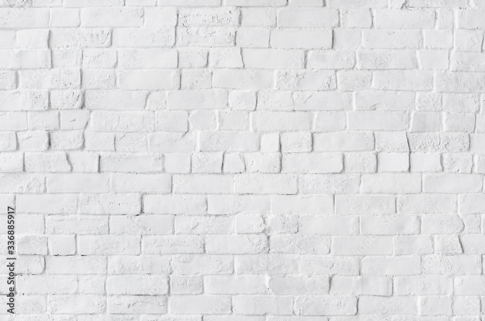 White Painted Beautiful Brick Wall