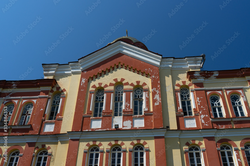 Fototapeta premium Church of the new Athos monastery Sunny summer day. Abkhazia