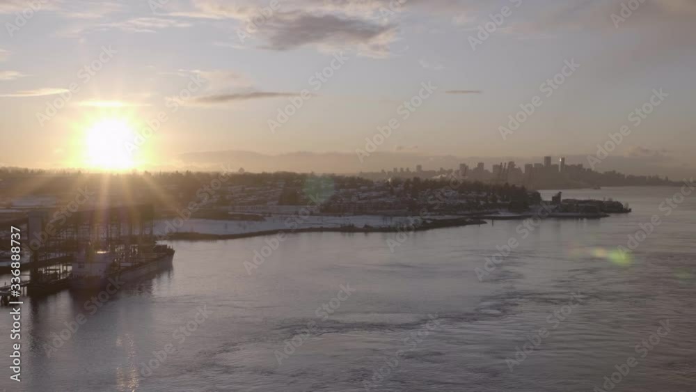 Beautiful Vancouver Coast landscape at sunset. Time lapse Beautiful Vancouver Coast landscape at sunset. Time lapse