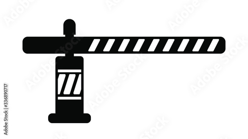 vector illustration of a barrier icon