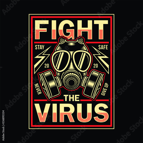 Vintage Corona Virus Graphic T-shirt
