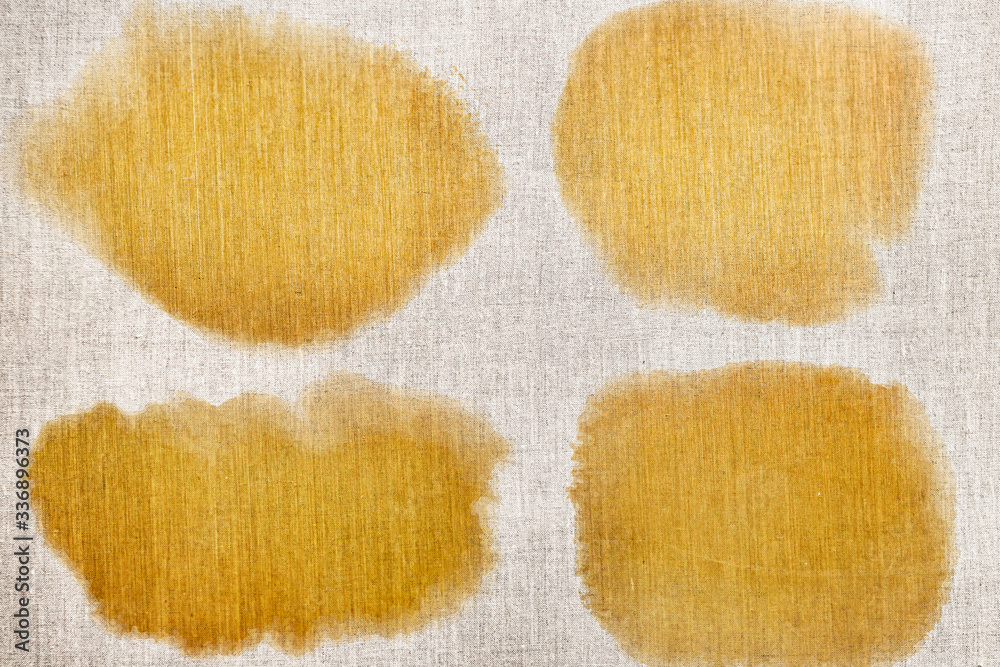Fototapeta premium Yellow painted canvas