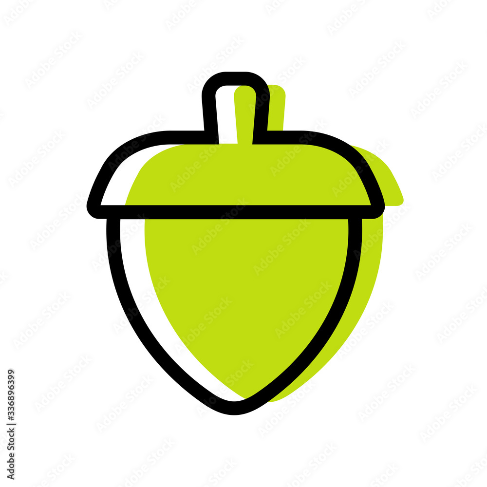 Oak acorn logo icon design template elements Oak acorn logo icon design template elements