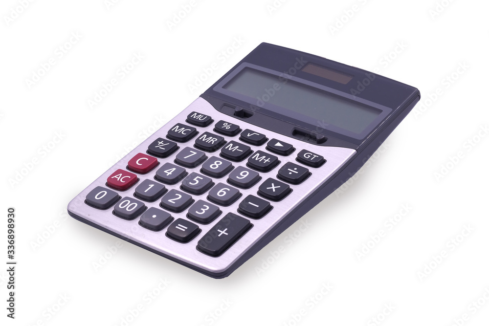 digital calculator on the top view white background. Calculator for financial accounts and marketers - include clipping pat. digital calculator on the top view white background. Calculator for financial accounts and marketers - include clipping pat.