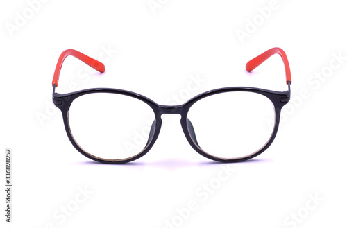 Round Glasses Women.Already used The image is sharp close.Is a good background.Suitable for use - include clipping pat.