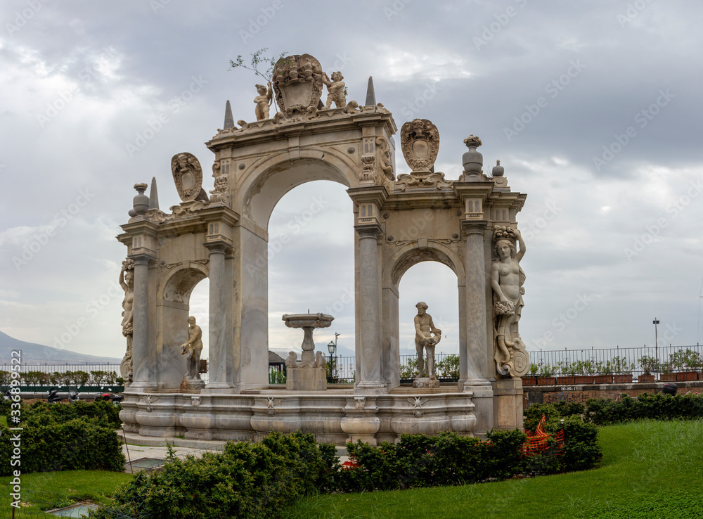 Obraz premium naples giant fountain called of Immacolatella