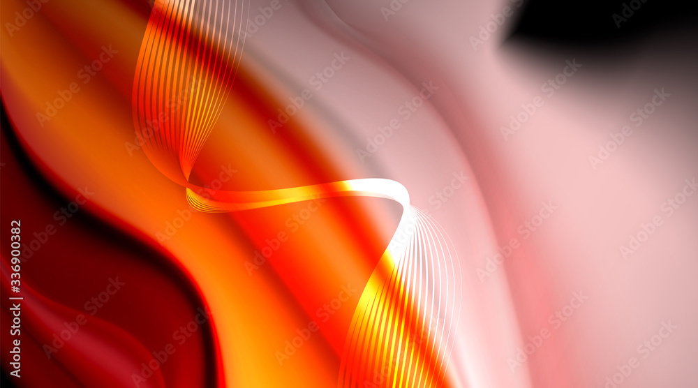 Naklejka premium Liquid colors fluid gradients on black background