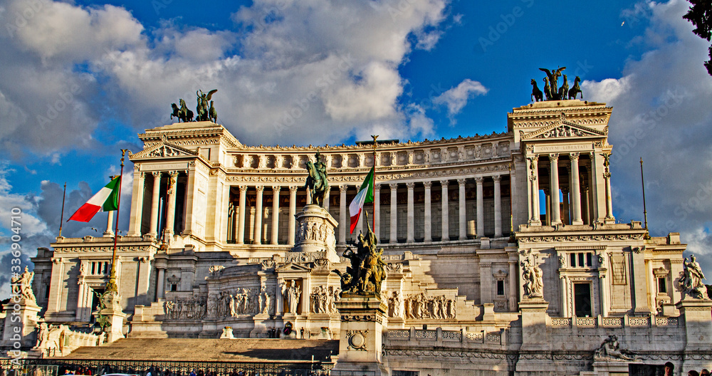 Monumento a Vittorio  at Piazza Venezia, in Rome, monument commemorating the Unification of Italy