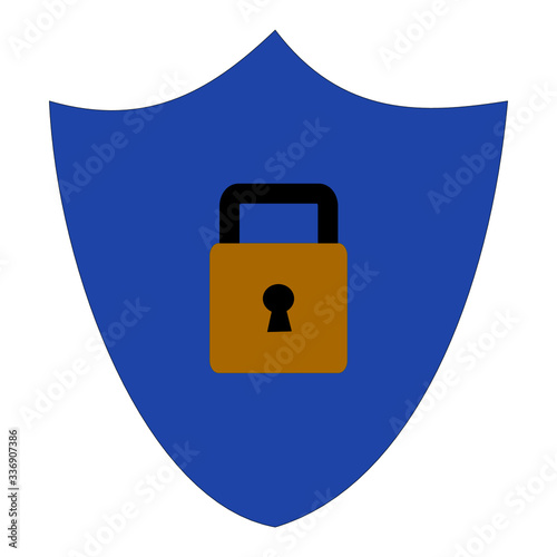 secure glyph flat vector icon for app and web vpn app icon