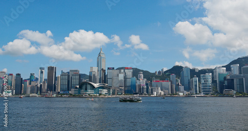 Canvas Print Hong Kong harbor