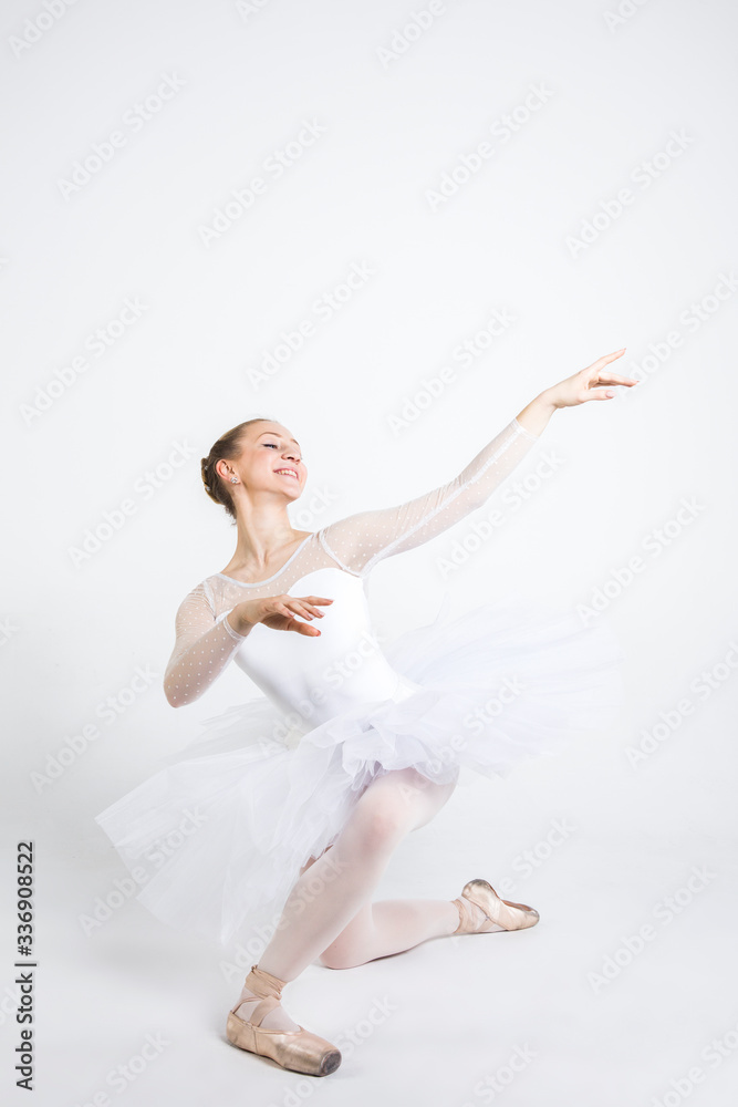 Young ballerina practising ballet moves Young ballerina practising ballet moves
