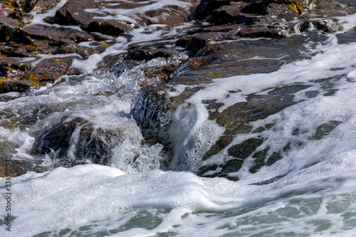 Water running off cliff 1