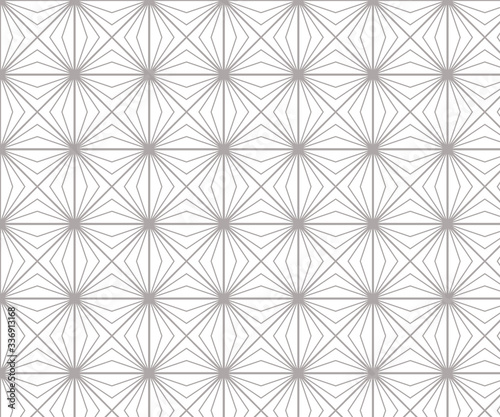 Repeating square shape vector pattern , linear vector pattern , repeating petals
